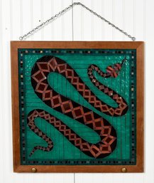 Vintage Window Glass, Snake (CTF10)