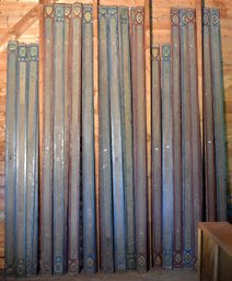 34 Antique Hand Painted Chestnut Boards (CTF100)