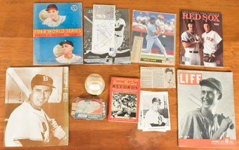 Ted Williams Baseball Memorabilia (CTF10)