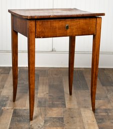 19th C. Tiger Maple One Drawer Stand (CTF20)