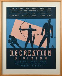 Vintage WPA Recreation Division Poster (CTF10)