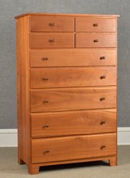 Dana Robes Signed Nine Drawer Cherry Tall Chest (CTF40)