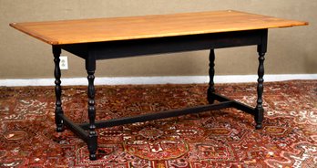 Contemporary Tiger Maple Dining Table (CTF30)