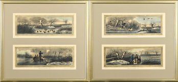 Vintage Framed Sutherland Duck Hunting Prints (CTF20)