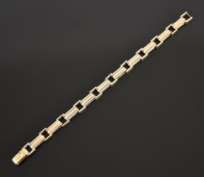 Italian 18k White And Yellow Gold Bracelet (CTF10)
