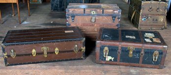 Three Vintage Travel Trunks (CTF40)