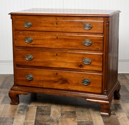 18th C. PA Walnut Chippendale Chest (CTF30)