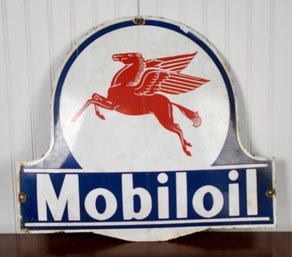 Vintage Mobil Oil Porcelain Sign (CTF10)