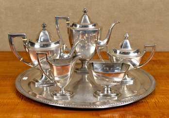 Vintage Five Piece Sterling Tea Set, 61 Ozt (CTF20)