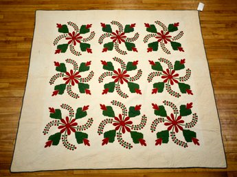 19th C. American Applique Quilt (CTF10)