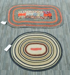 Two Antique Braided Rugs (CTF10)