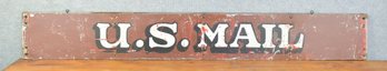 Antique Painted Wood U.S. Mail Sign (CTF20)