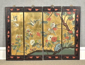 Vintage Four Panel Asian Hanging Panels (CTF20)