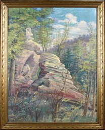 T.H. Gloeckner Oil On Canvas, Landscape (CTF20)