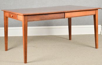 Contemporary Cherry Dining Table With Drawers (CTF30)