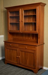 Contemporary Cherry Two-Part Set-back Cupboard (CTF50)