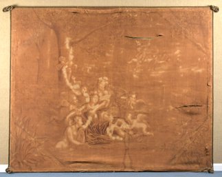 Antique European Painted Tapestry (CTF40)
