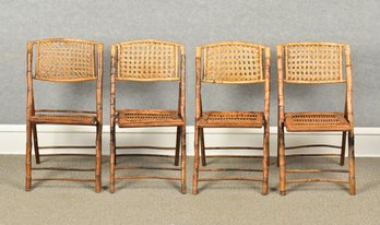 Vintage Japanese Bamboo Folding Chairs (CTF20)