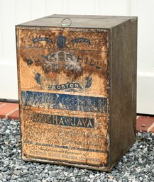 Antique Bunker Hill Boston Coffee Tin (CTF10)