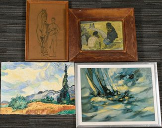 Diego Rivera & Picasso Reproductions And More, 4pcs. (CTF10)