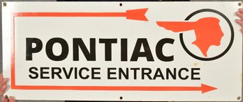 Vintage Pontiac Enameled Sign (CTF10)