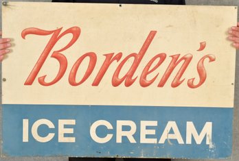 Vintage Bordens Ice Cream Metal Sign (CTF10)