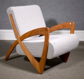 Vintage Teak Infinity Lounge Chair (CTF20)