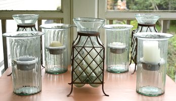 Glass Candle Lantern Collection, 8pcs (CTF50)