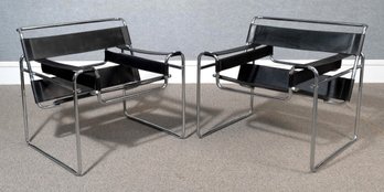 Pr. Vintage Marcel Breuer Wassily Style Chairs (CTF20)