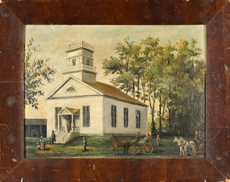 Antique Oil Of White Church (CTF10)