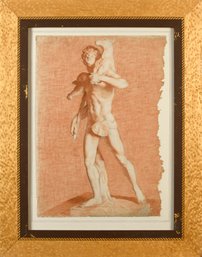 Antique Sepia Drawing, The Good Shepherd (CTF10)