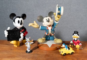 Vintage Mickey Mouse And Other Disney Figurines, 5pcs (CTF30)