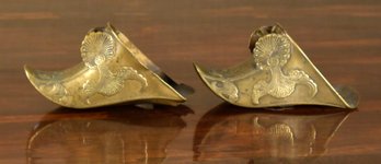 Antique Spanish Brass Stirrups (CTF10)