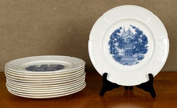 Vintage Wedgwood Wellesley College Plates 13pcs. (CTF20)