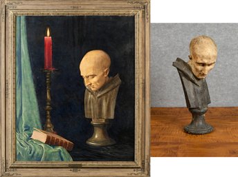 Lorentz Kleiser Oil Painting And Bust Sculpture, Symbols (CTF20)