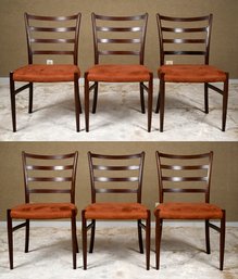 Set Of Six Vintage Danish Rosewood Dining Chairs (CTF30)