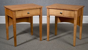 Pr. Pompanoosuc Mills One Drawer End Tables, 1 Of 2 (CTF30)