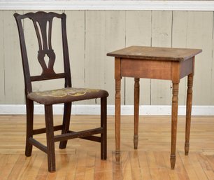 Antique Stand And Side Chair, 2 Pcs (CTF20)