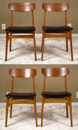 Four Vintage Danish Dining Chairs (CTF40)
