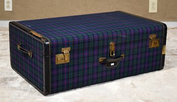 Vintage Plaid Suitcase (CTF10)