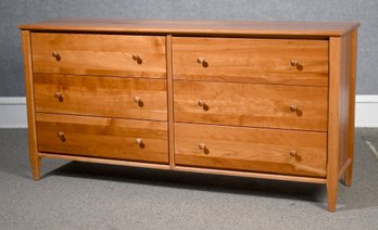 Contemporary Cherry Wood Double Dresser, 2 Of 3 (CTF30)