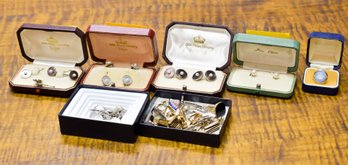 Pearl Cufflinks And Stud Sets  (CTF10)