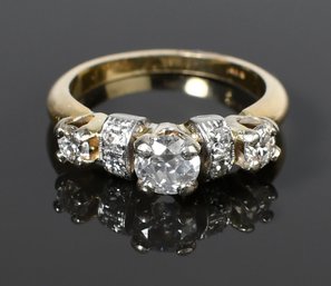 14k Gold Diamond Ring (CTF10)