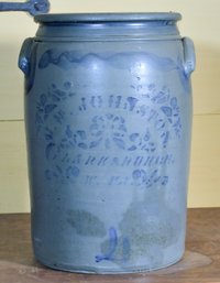 19th C. PA Stoneware Crock (CTF20)