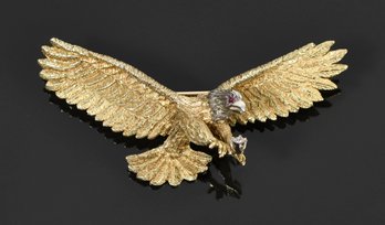 18k Gold Eagle Pin (CTF10)