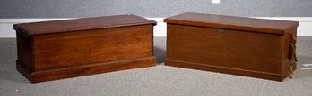 Two Antique Dovetailed Pine Storage Chests (CTF20)