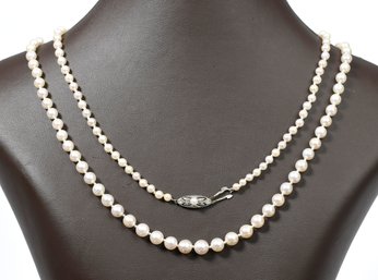 Cultured Pearl Necklace 34'L (CTF10)