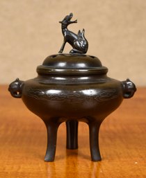 Vintage Asian Bronze Tri-Footed Censer (CFT10)
