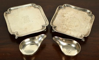 Antique Hallmarked Sterling Silver, 4pcs (CTF10)