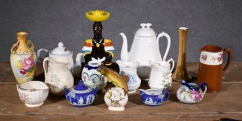 Antique And Vintage Pottery, Wedgwood And More, 16 Pcs (CTF20)